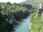 The important landscape symbol of small town Jablanica (B&H) with great historical value reminding on one of the most famous battles from WWII - Battle of Neretva. The bridge was destroyed three times: once as a ruse, then in an actual attack while Partisans were defending themselves from the Axis forces coming from the eastern bank of Neretva river, and finally for the movie. The addition to this historical remaining is Neretva river, the natural landmark of Herzegovina.