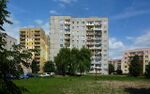 Today nearly 12 million people in Poland live in prefabricated buildings. This panel system entered the our market in the late 80’s and had a major influence on the landscape in every town. There are thousands of settelments which were built with this technology and embrace 3 generations of residents. It is a part of our history, symbol of economic and menthal change of our society. The strucure of settelments is usually the same, including green infrustruction and leisure parts, like if the planners used "copy-paste" tool. Photo taken in Szczecin, 2005, Pomorzany Estate.