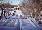 El-Golu Mansion is located in the El-Golu garden and lake, which is one of the most important attractions of Tabriz. This historical mansion has special design and position. That is a octangular building in the center of the lake and has openings all its around towards the lake and the garden. The building was previously a royal residence for Qajar courtiers and now is used as a hall for ceremonies. This lake is a beautiful landscape blended with light and color and the mentioned transparent mansion is like a diamond in this bright layer. This landscape is a symbol of purity, clarity, intimacy, generosity, kindness, generality and universality.