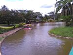 Uhuru Recreational Park in Nairobi, Kenya is a park within the Central Business district in the city. It is a landmark on its own right, as it is surrounded by tall buildings and hardscapes all around. Its name is a swahili word which means freedom. The park is very historical and offers a cheap form of entertainment to the locals.