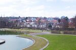 This is a part of Stuttgart U-Garden project. Here, we can see the perfect juxtaposition of Nature, Landscape and Man-made built form. Every important element of the environment are all together in here. People live here, work here, do their recreational activity here.