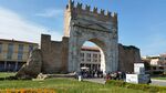 The August's Arch is the main symbol of Rimini and of its roman origins. Ones covered by buildings was freed during the fascist regim and returned to its former glory as gate to the historical heart of the modern city. (Luca Maresi)