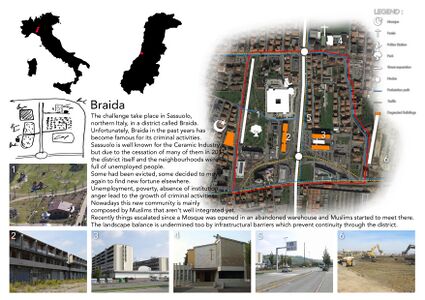 Our challenge is situated in Braida, a small neighborhood in the district of Sassuolo (Modena) Northern Italy.