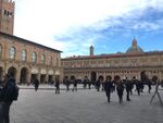 This is the Piazza Maggiore in Bologna in Italy. It’s pretty simple but on this picture we can have a overview of buildings (arranged a fiew undred years ago by men) and people enjoying life in this square. It’s a place where people share, talk communicate and have a good time. Nowadays, it is a social place. Even if the building was built a long time ago it serves now a public purpose with a view on the piazza. These building physically enclose the piazza but there are still some openings with to let people walk freely. There are also some events quite frequently that people from everywhere can enjoy.)