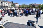 caption: The citizens were surveyed and have voted against any building, but for the maintenance of the area. The protests are been held regularly. The present disturbance is a direct consequence of intentional neglect, which is a common municipal strategy for redesigning green surfaces into the concrete ones, and frantic building of the high-risers on each square centimeter.