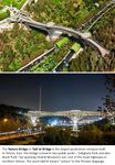 The Nature Bridge or Tabi'at Bridge is the largest pedestrian overpass built in Tehran, Iran. The bridge connects two public parks—Taleghani Park and Abo-Atash Park—by spanning Shahid Modarres ave, one of the main highways in northern Tehran. The word tabi’at means "nature" in the Persian language.