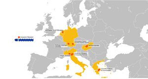 Partner's map of the OLA ERASMUS Project