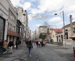 This photo belongs to the Taksim İstiklal street that most of the postcards depicting İstanbul has it with its nostalgic tram running from Taksim to Tunnel. Today the tramline was removed and it will be redone after a short time period I think until then this photo has no voice.