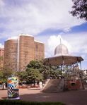 Liberty Square (Praça da Liberdade) today it's a recognized democratic symbol from the people of the city.Belo Horizonte was inaugurated 8 years after the founding of the Republic and the square, symbol of the Republic Power, was conceived in the the highest place of the city center, overlooking the landscape unlike the historical colonial towns where are the churches that prevailed in the landscape. (like Ouro Preto, colonial Portuguese towns and first capital of Minas Gerais state). Moreover the square has not only an historical meaning but it's also a charming place, syntheses of different architectural styles, where the gardens, avenues and monuments’ facada were inspired by french architecture. With few cultural spaces and free activities such as exposition, theater, library and others, the square has a cultural, social, political meaning recognized by all the citizens.